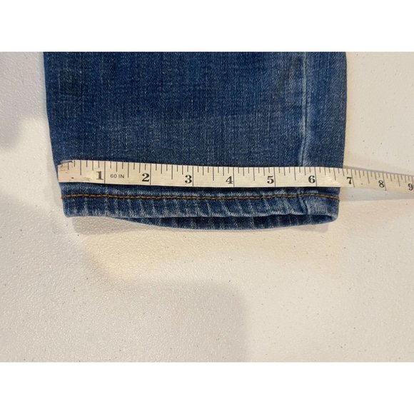 Womens Jeans High Waist Straight Leg Stretch High Rise Cotton Blue Size 10/30 - Picture 7 of 11